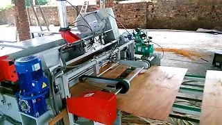 SANJI 4ft Core veneer spindle-less rotary lathe in Indonesia