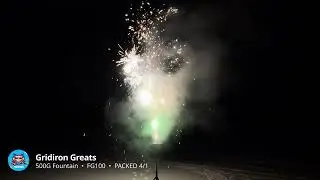 FG100 Gridiron Greats - 500G Fountain - Sky Bacon Fireworks 2025 Production