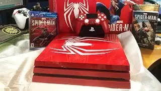 Spider-Man Amazing Red PlayStation 4 Pro Limited Edition Console Unboxing