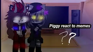 [] ☁️Piggy react to memes🌳 [] piggy []ft.Zizzy Pony Willow Tigry Kona [] Gacha club