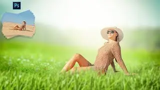 Girl Nuture with Sunset  Outdoor  | Photo Manipulation | Photoshop  Tutorial 2017