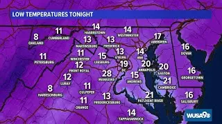 DMV Overnight Forecast: Dec. 25, 2022 -- Cold and cloudy Monday ahead