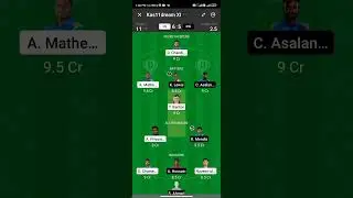 CS vs kw dream 11 team . 17/12/2021.