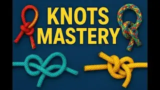 Amazing Bush Bundling knot with Rope in a deep Forest