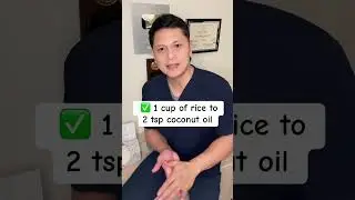 Make White Rice Healthier. #coconutoil  #rice #diabetes