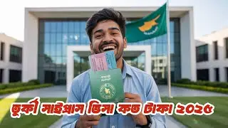 তুর্কী সাইপ্রাস ভিসা কত টাকা। ভিসা কি হচ্ছে? Turkey Cyprus visa update 2025.
