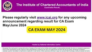 CA Exam May 2024 Result Update | ICAI removed Nov 2023 results Be ready?