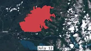 2019 Alaska Wildfire Growth Swan Lake Area