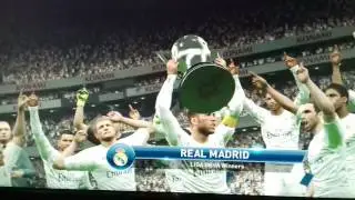 PES 16 Real Madrid UCL Celebration