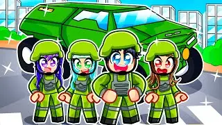 Having A ARMY FAMILY In Roblox DRIVING EMPIRE!