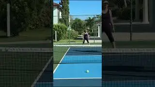 Pickleball lesson at Sandals South Coast with a coach! #sandals #travelagent #travel #pickleball