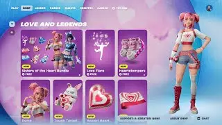 Sisters of the Heart Bundle Fortnite Item Shop Showcase! #fortniteleaks #fortnite