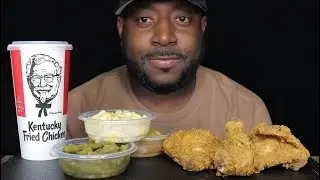 KFC CRISPY FRIED CHICKEN & SIDES MUKBANG TCEATS