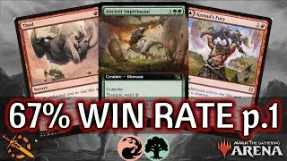 🔴🟢 Gruul Midrange, 67% Win Rate, part 1 | MTG Arena | Explorer | BO3 | March of the Machine