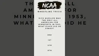 Think you know NCAA wrestling? 🤔 Test your knowledge with our quick trivia challenge!