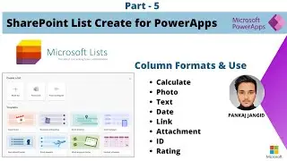 Microsoft List Create in Sharepoint Site || Power Apps Part - 5