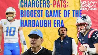Chargers-Patriots Q&A: Biggest game of the Harbaugh era, Herbert's playoff demons + Hampton's status