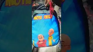 Moto Patlu Green Cartoon Bag8. Moto Patlu Kids Green Bag &ndash; Round Lock#shortsfeed #virel #bag