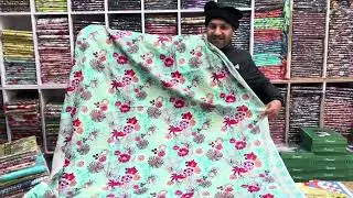 Bareeze Two Piece Winter Collection Shirt and Trouser All Over Print khaddar Fabrics Woman Clothes 