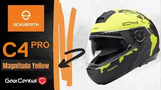 CASCO SCHUBERTH C4 PRO MAGNITUDO YELLOW/GEAR CENTRAL