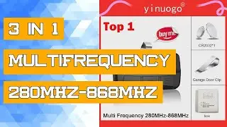 3 in 1 MultiFrequency 280MHz-868MHz Garage Door Remote Control Gate Opener Duplicator 433.92MHz Roll
