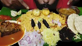 ASMR EATING CHALLENGE!!!!!🍗EATING SOUTH INDIAN STYLE TOMATO RICE!!!!!!🍚🍛