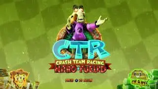 CTR NF: New main menu of the Gasmoxia Grand Prix.