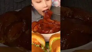 Chinese Mukbang Feast &ndash; Burger, Pig Skin & Noodles!