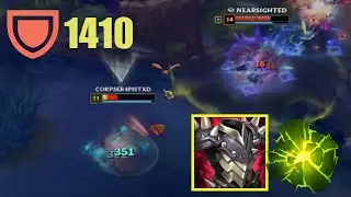 ADC vs Rammus with 1410 armor