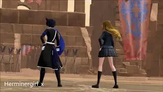 MMD - Herminergirl_x and Ein - Attention