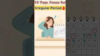 Yoga poses for irregular period 🩸#shorts #yogapractice #yoga #irregularperiods #pcos #youtubeshorts