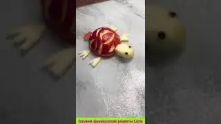 #shorts Черепаха из яблока как сделать Apple turtle how to make