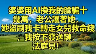 婆婆用AI換我的臉開直播騙粉絲十幾萬，老公護著她說是愛好，婆婆盜刷我的卡轉走女兒十五萬手術費，我沒哭，轉身進書房按下發送鍵，法庭見！ #AI換臉詐騙 #盜刷救命錢 #證據反擊