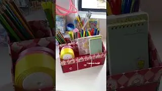 Cute desk organizer #diy #craft #shorts #shortvideo