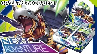 GIVEAWAY DETAILS! Digimon PreRelease Next Adventure Box Opening!