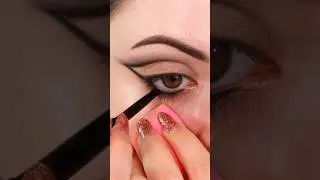 EASY 5 MINUTE EYE MAKEUP 👁️✨ #eyemakeup #eyeliner #makeup #eyeshadow #eyelashes #eyemakeuptutorial