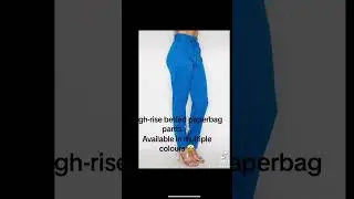 High-rise belted paperbag pants ✨get yours at pinkbyroberta.com ❤️