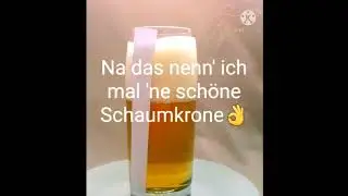Experiment Radioaktivit&auml;t - Bierschaumkrone