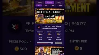 Win27 Tournament app Real Refferal code#freefire #tournament #fftournament #khiladiadda #ff