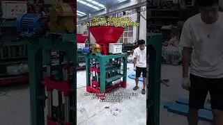 Semi-automatic brick making machine! Labour-saving, high efficiency, fast brick output