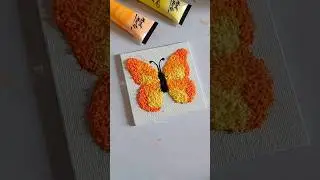Butterfly Texture Art with Tissue Paper 🤯😍 #trending #textureart #abstractart #butterfly #cute
