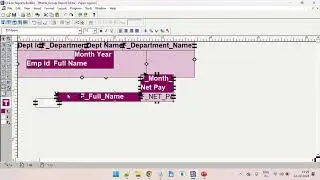 Oracle Reports 12c in Hindi: Create Matrix with Group Report