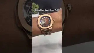 Nautilus rose gold Seiko watch #trending #watch #rolex #viralvideo #luxurywatch