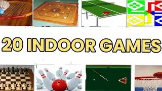 20 Indoor game names for kids| Indoor game names in English| kids learning Video