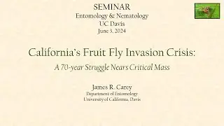 California&rsquo;s Fruit Fly Invasion Crisis: A 70-year Struggle Nears Critical Mass by James R. Carey