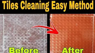 Tiles floor cleaning easy method.