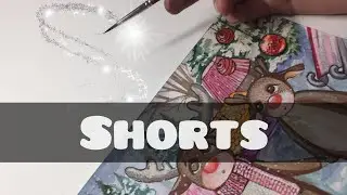 Mini illustration. Мини иллюстрация акварелью. Shorts 🧡