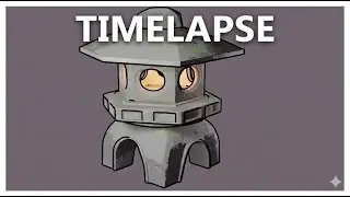 Stylized Lamp Modeling in Blender | Timelapse