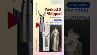 Packed & Shipped- MJFLAIR 304 stainless steel cocktail bar 0.5L cream whipper #bartools #cocktail