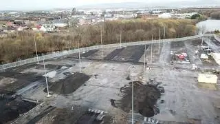 Completed Lighting Column Installation at Glasgow Airport Car Park | Aston Darby